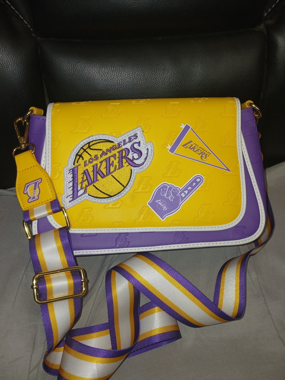 Loungefly LA Lakers Authentic Crossbody Bag